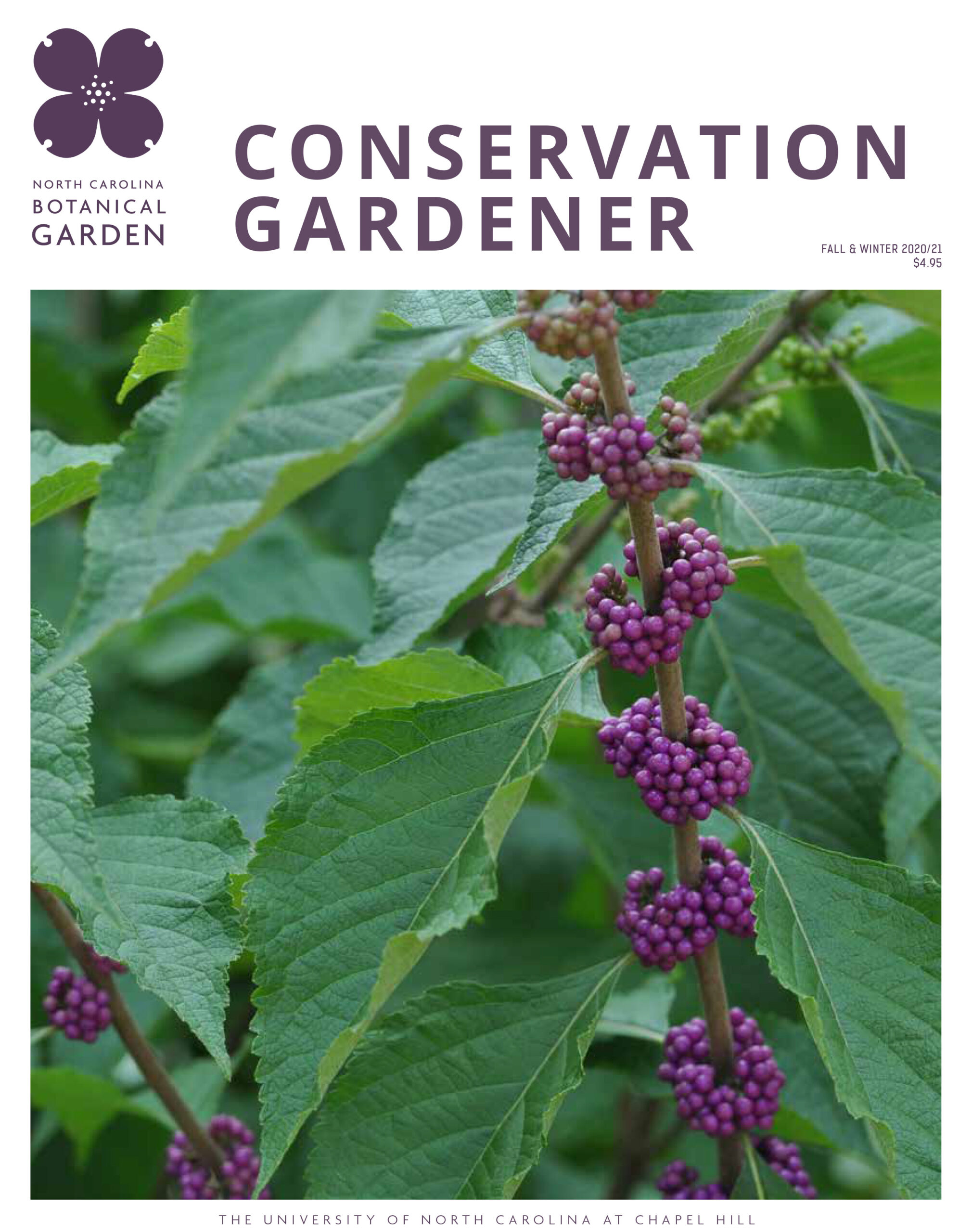 cover of the Fall & Winter 2020/21 Conservation Gardener magazine