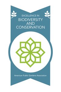 Graphic for American Public Gardens Association Excellence in Biodiversity and Conservation award