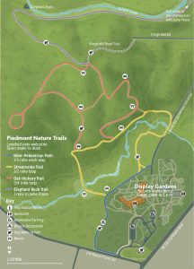 Map of the Piedmont Nature Trails