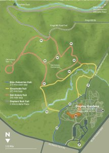 Map of the Piedmont Nature Trails