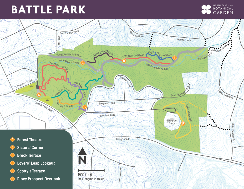 Map of Battle Park