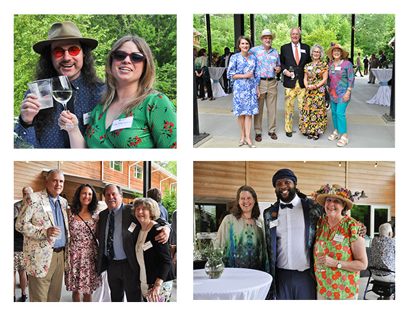 collage of photos of people attending the 2023 Carolina Moonlight Garden Party