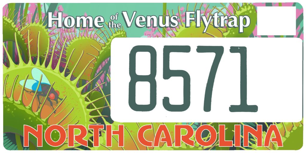 Home of the Venus Flytrap specialty license plate